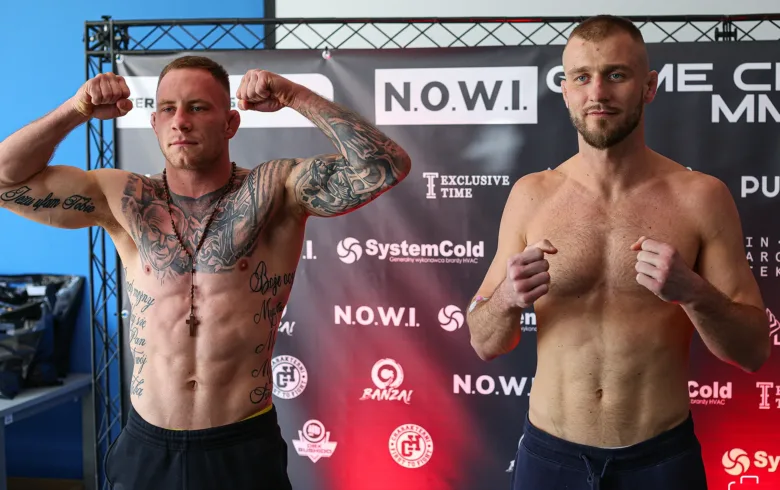 Wazenie przed gala GC MMA 2 — Bielecki (lewy) vs Mucka
