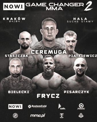 Plakat gali N.O.W.I. Game Changer MMA 2, Kraków, 4 kwietnia 2025